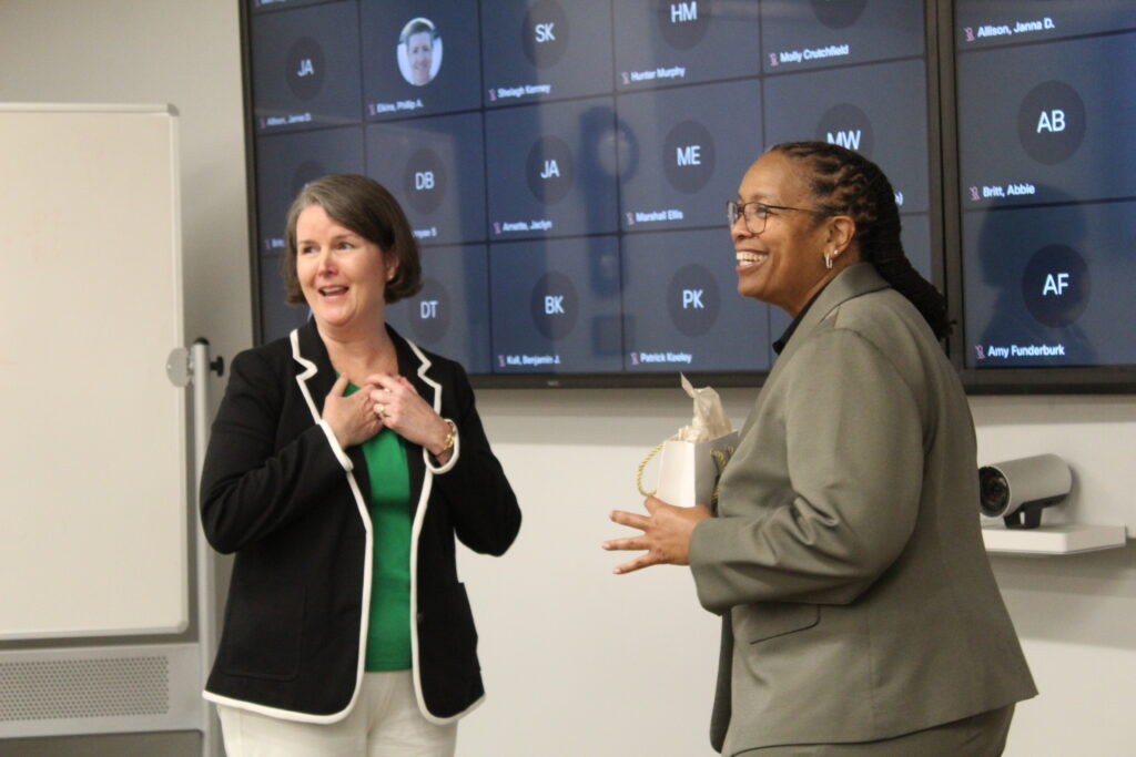 Mary Pollard and Woodrena Baker-Harrell