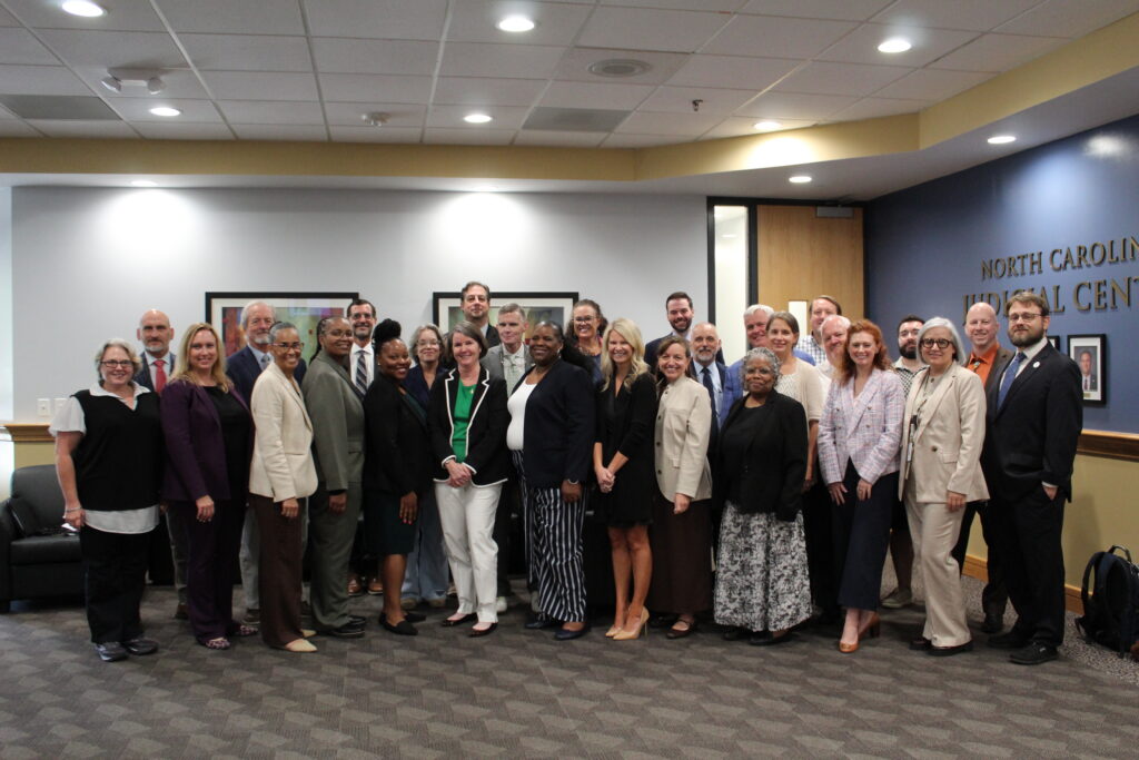 Group photo with Mary Pollard and chief public defenders and staff and special guests